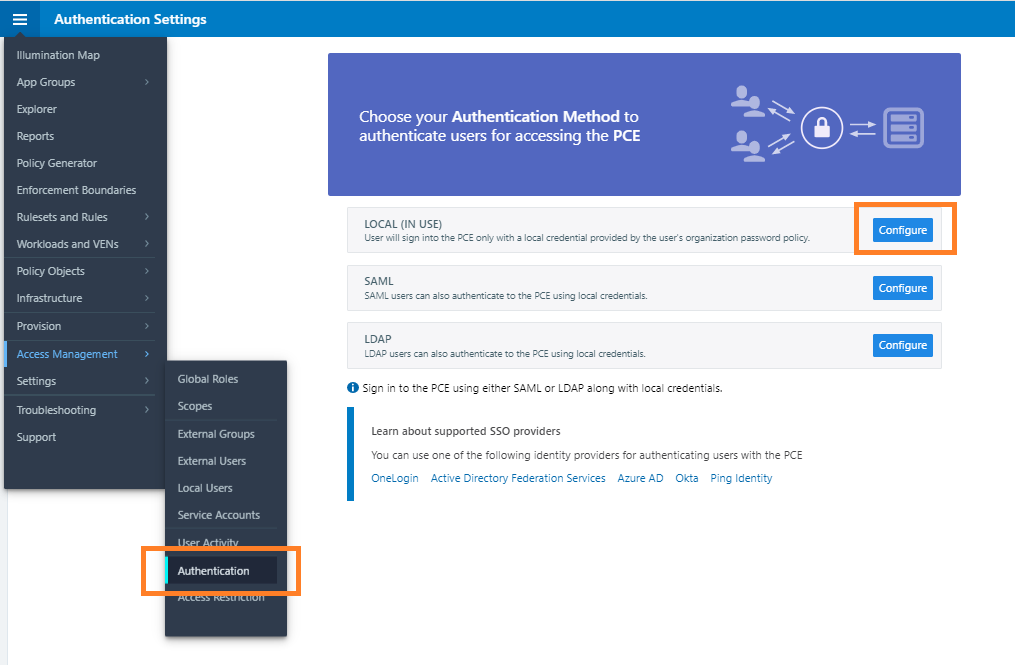 Password Policy Configuration